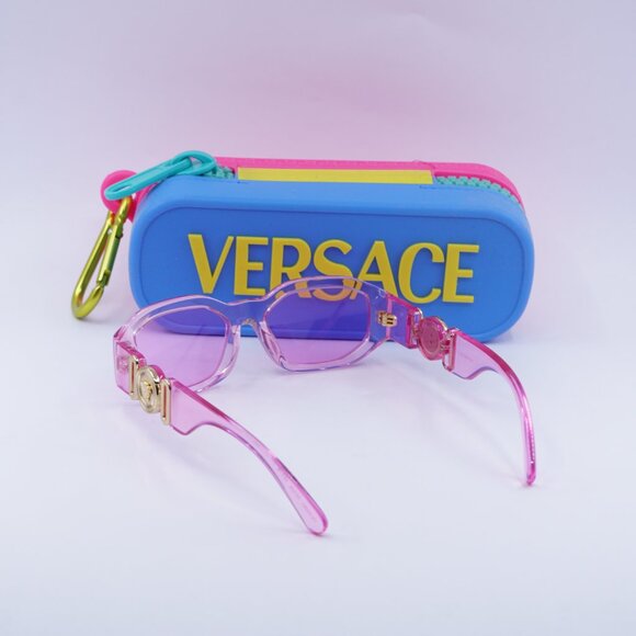 Versace Kids VK4429U 5370/5 Geometric Sunglasses - Pink/Fuchsia - Picture 8 of 10